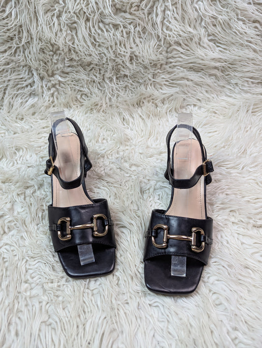 CHIARA FOSGAR Black block heel