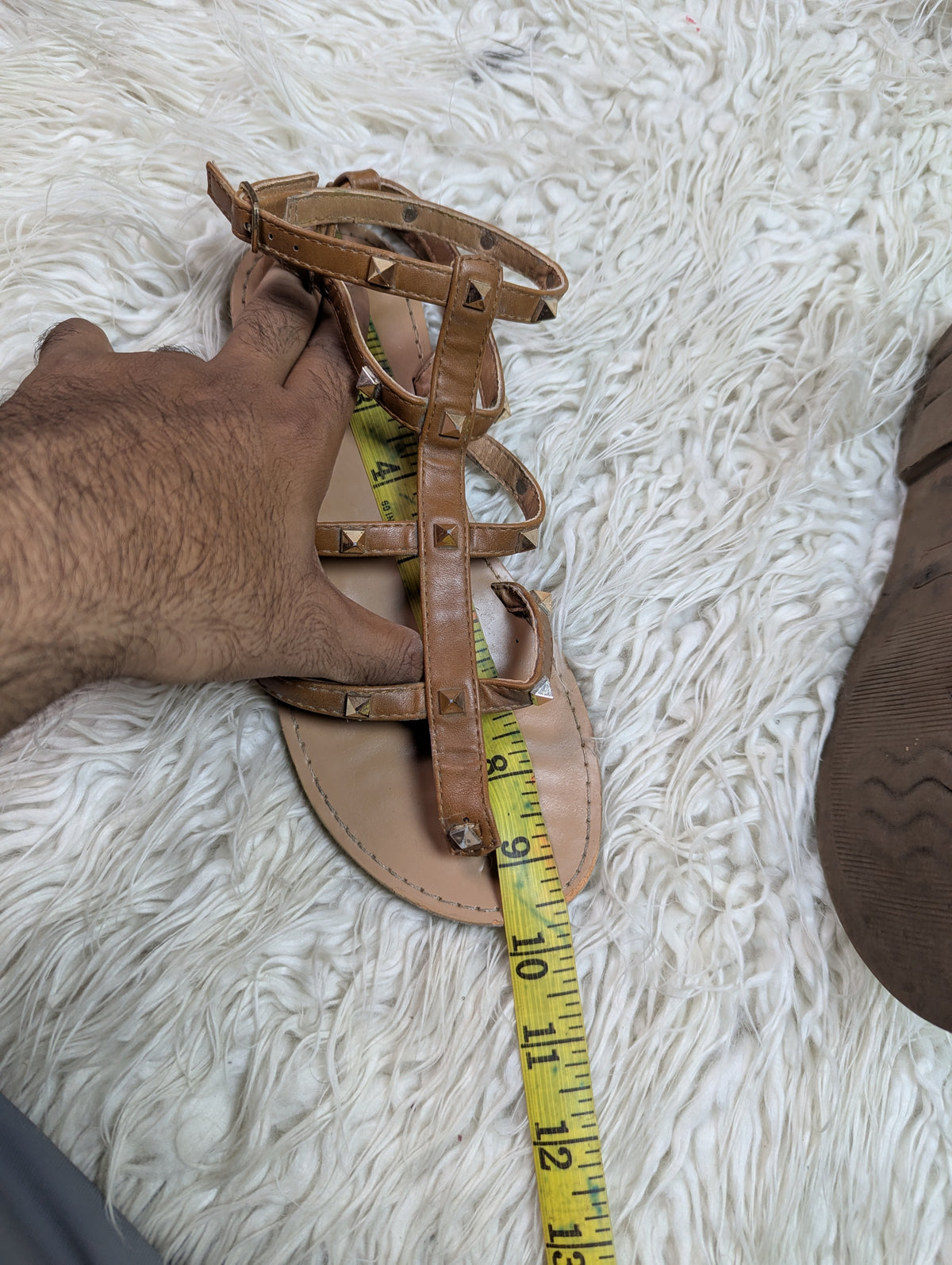 Evenaodd gold Flat sandal