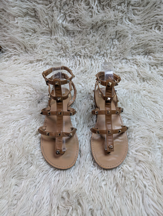 Evenaodd gold Flat sandal