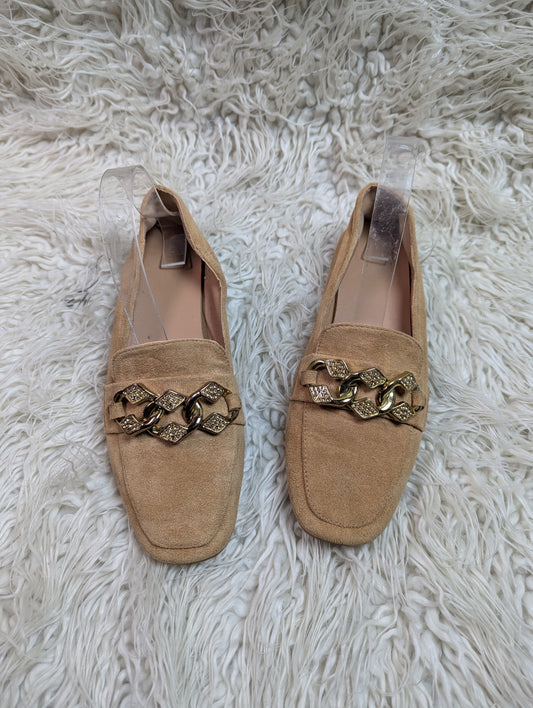 Suede Brown loafer style shoes