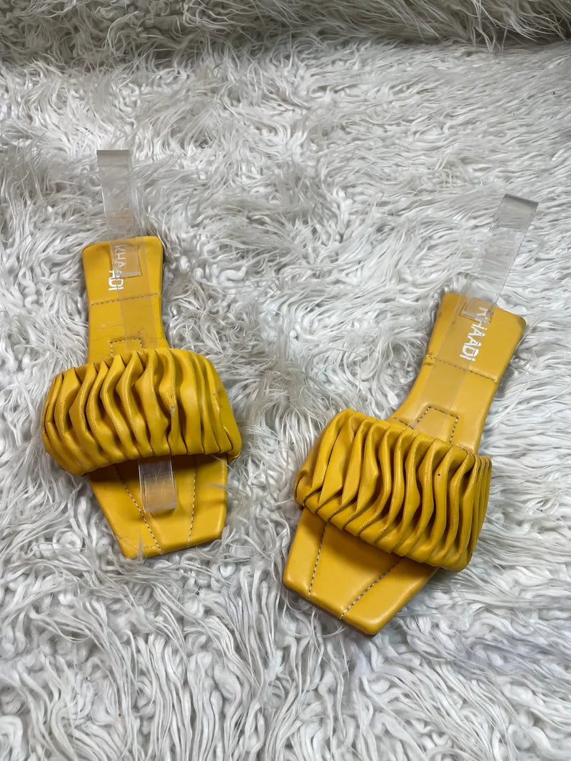 Khaadi yellow Formal Flat
