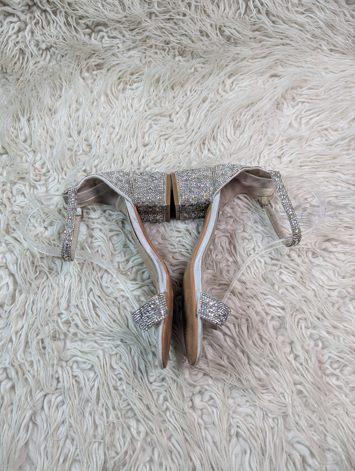 Shesole silver block heel