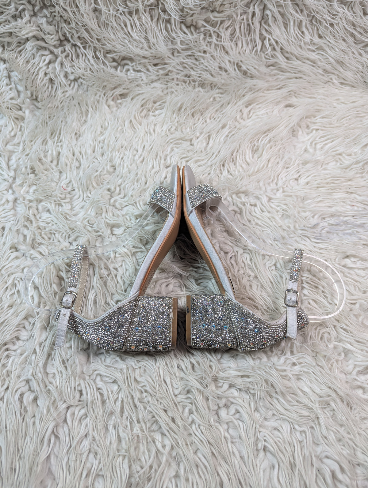 Shesole silver block heel