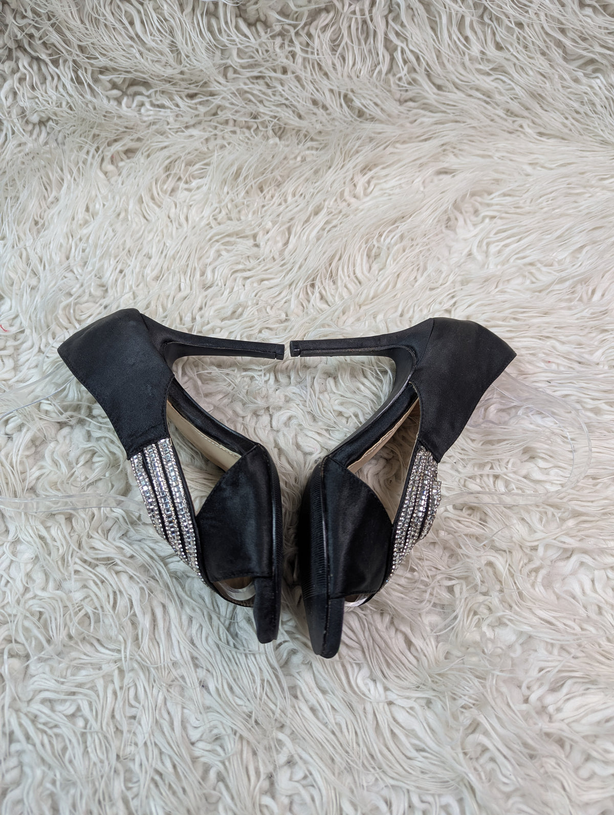 Stones upper Black pencil heel