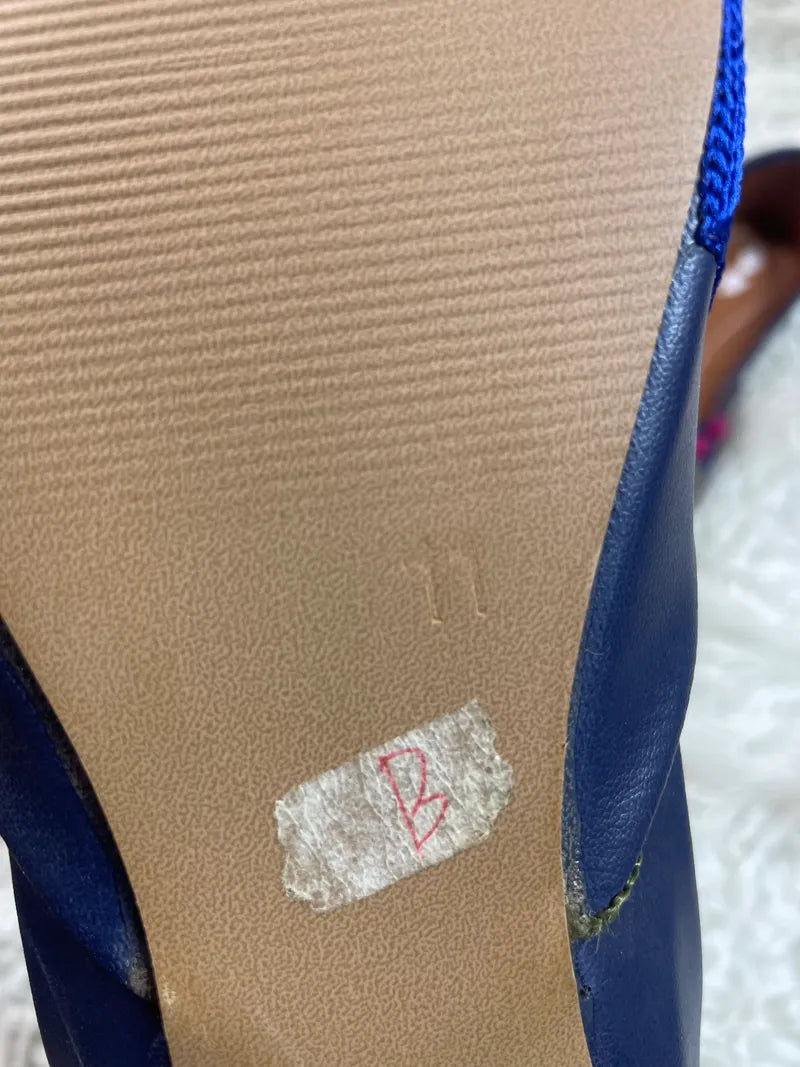 Embroidered khusa Dark Blue Kaaj by Ideas