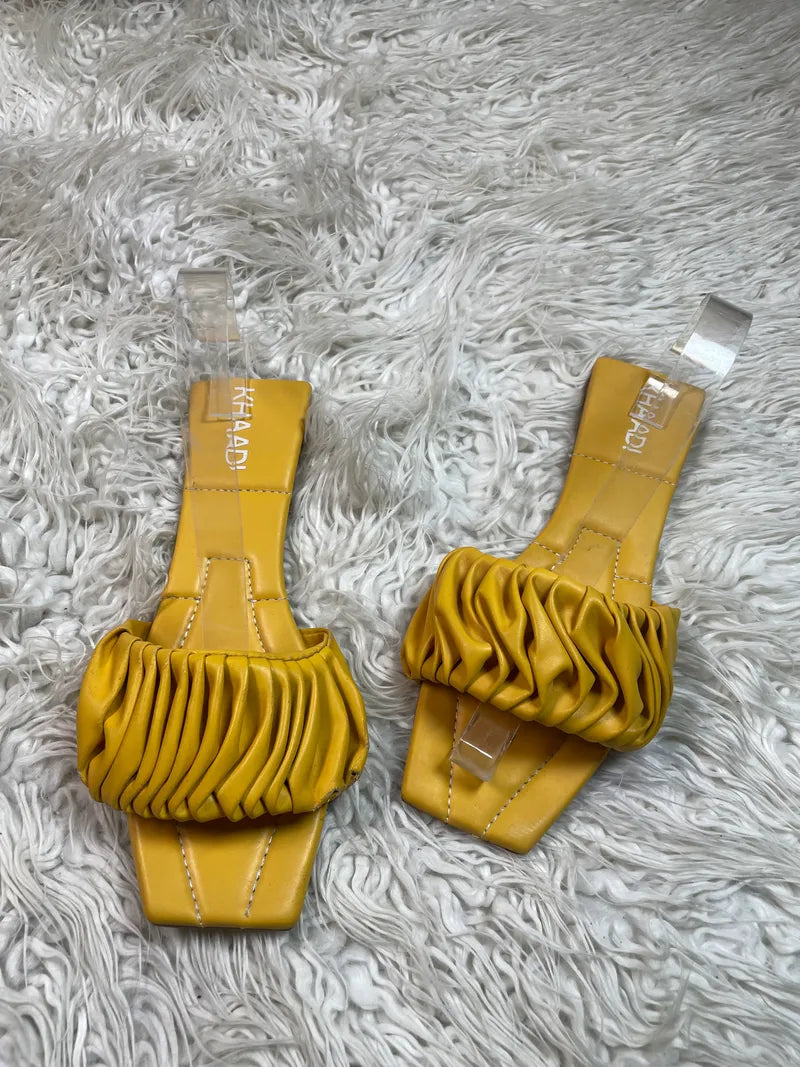 Khaadi yellow Formal Flat