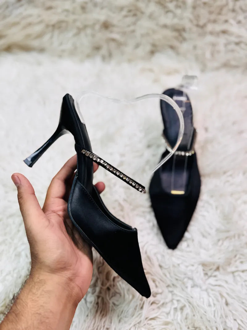 pencil Black heel