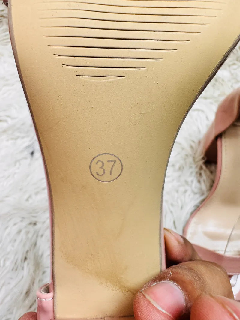 Baby pink heel