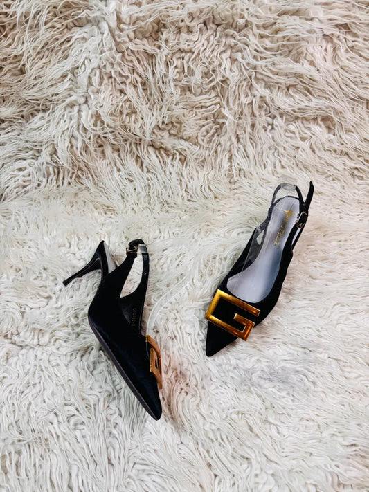 Big Tree Black Pencil Heel