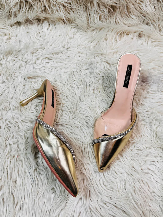Sam shoe Heel Golden pencil