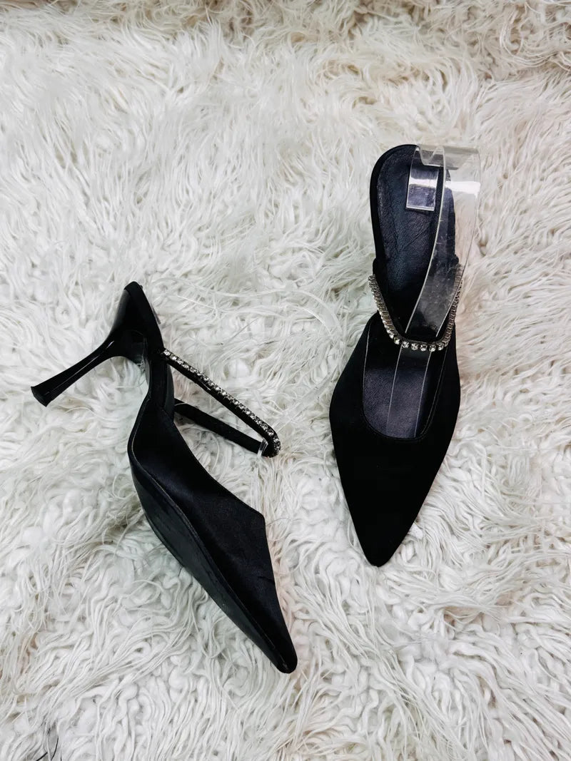 pencil Black heel