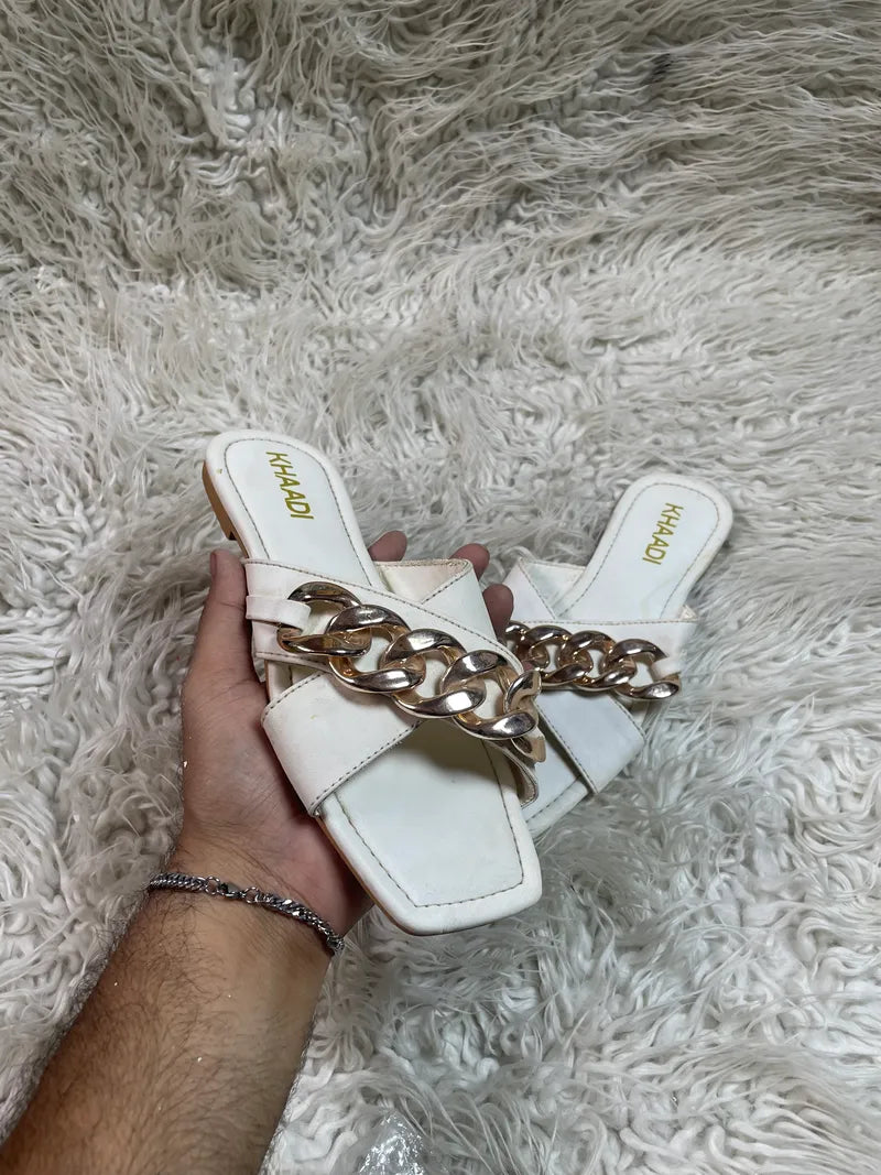 Khaadi Golden White flat