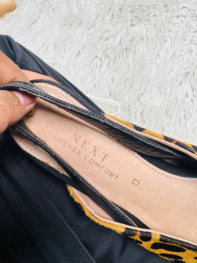 Next Cheetah Print sandal style pump