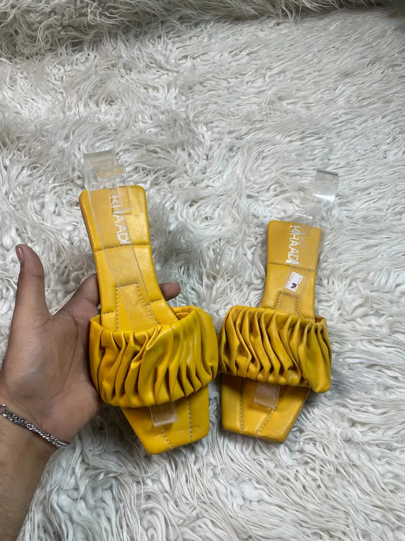 Khaadi yellow Formal Flat