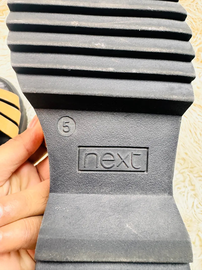 Next Golden Thick Sole sandal