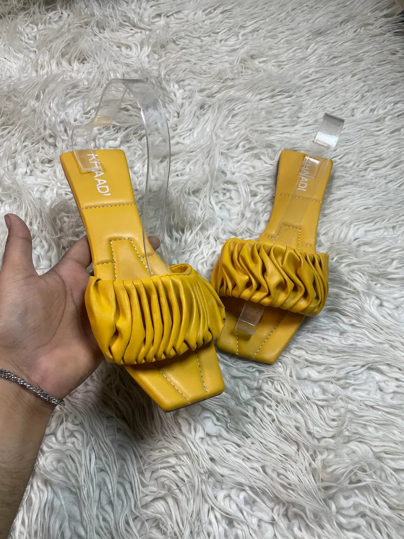 Khaadi yellow Formal Flat