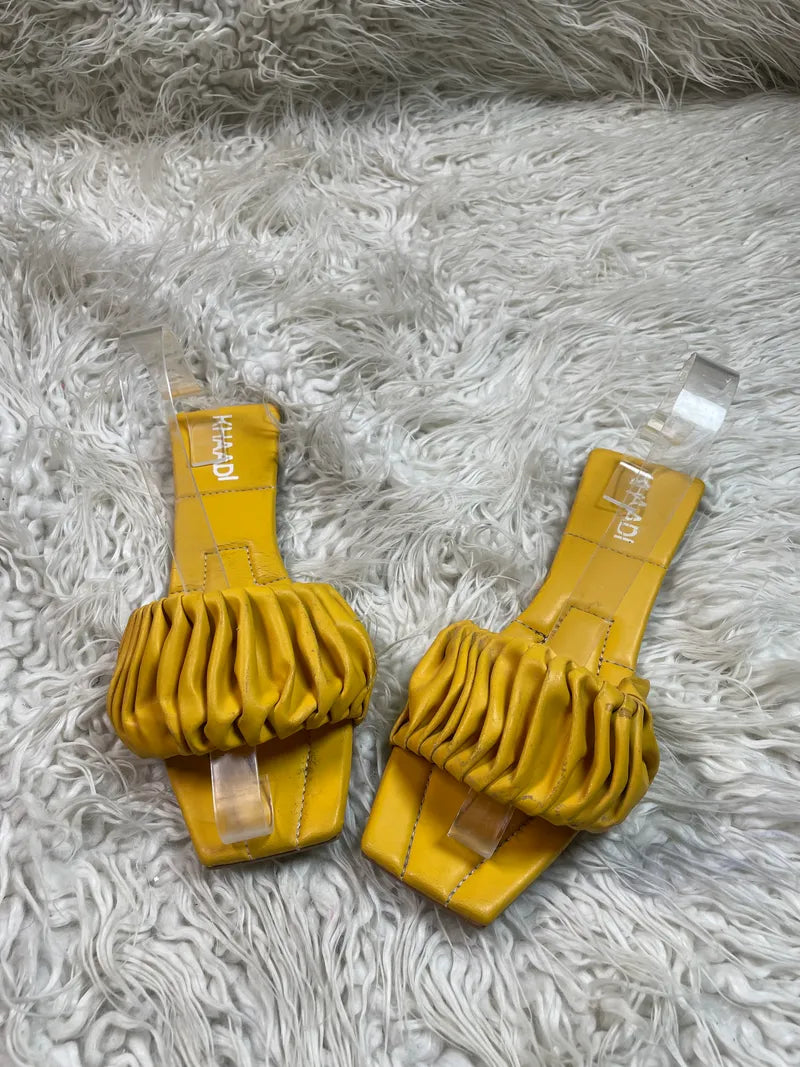 Khaadi yellow Formal Flat