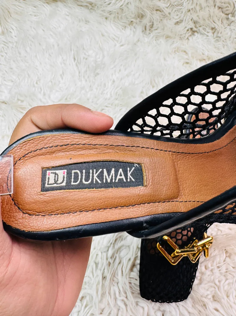 DukMak Black Net Heel