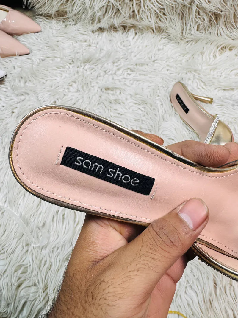 Sam shoe Heel Golden pencil