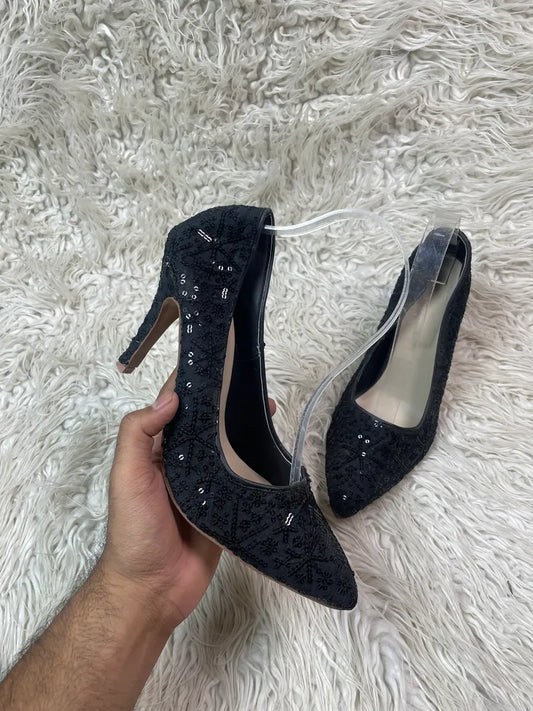Ideas Shinny (Factory Leftover) Heel Pitch Black