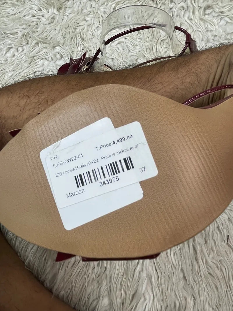 Ideas (Factory leftover) Maroon heel