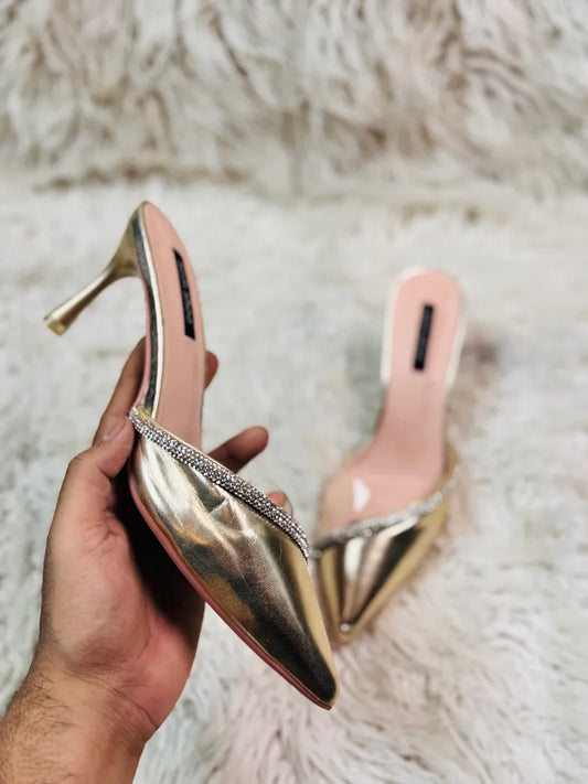 Sam shoe Heel Golden pencil