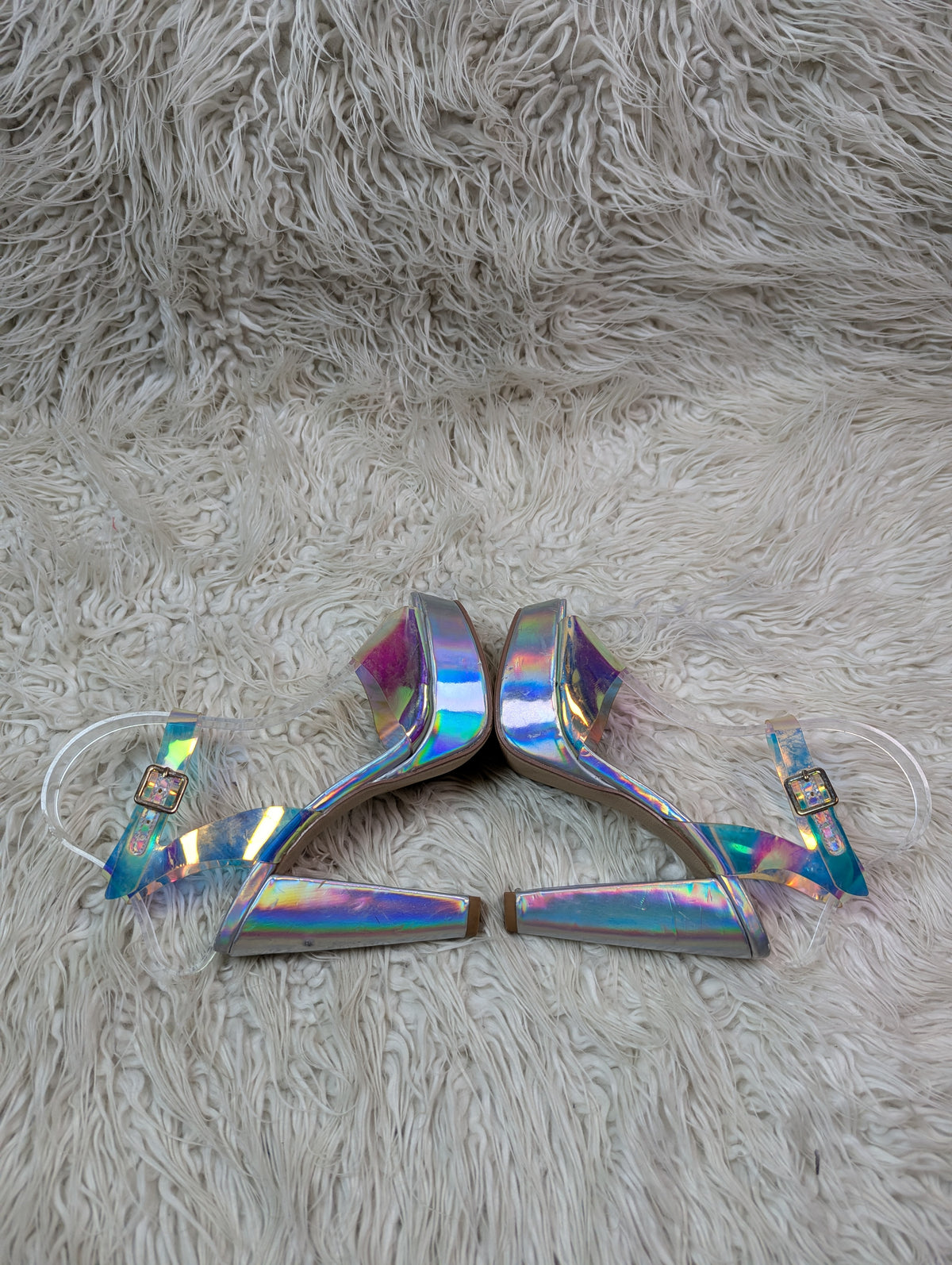 Desire Shiny Rainbow Heel