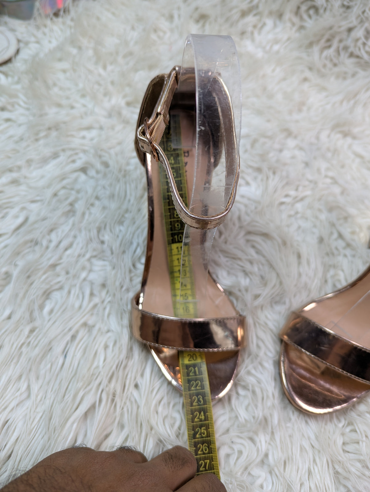 Bamboo Golden block heel