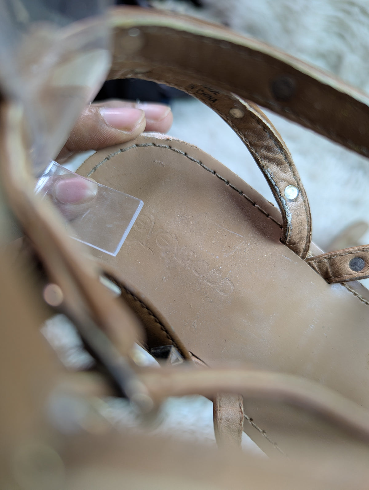 Evenaodd gold Flat sandal