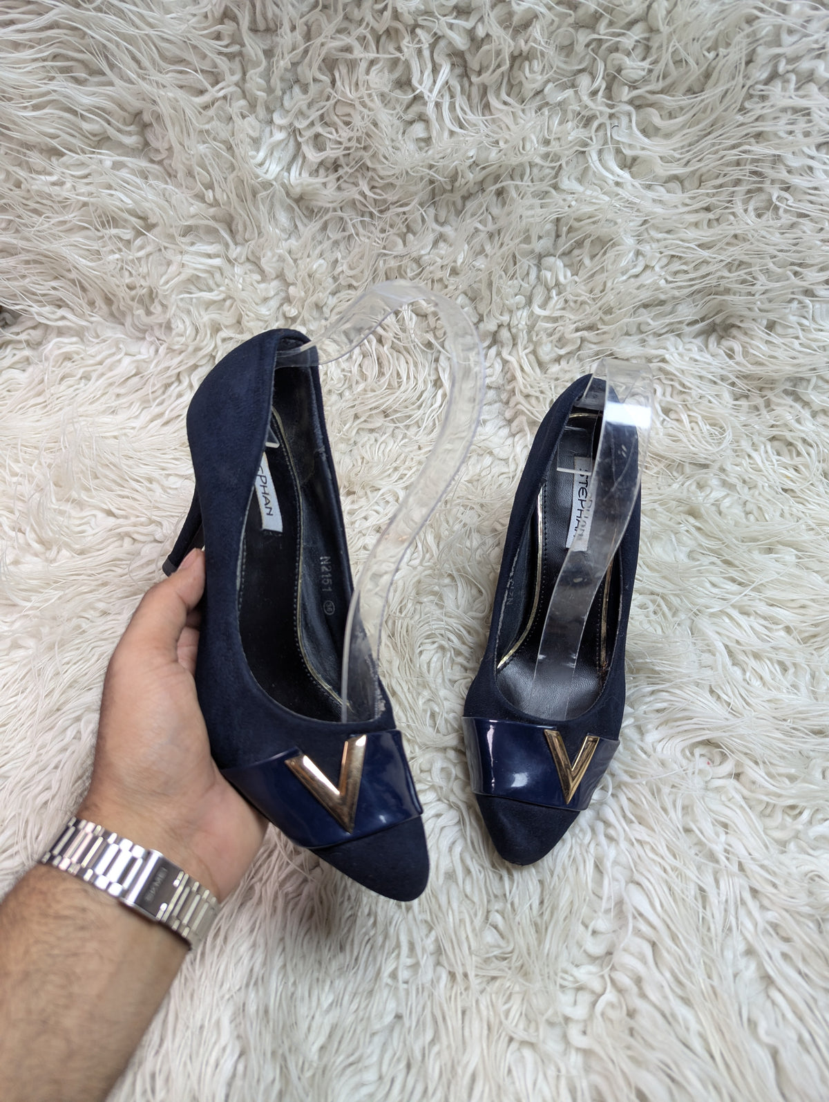 STEPHAN dark Blue Heel