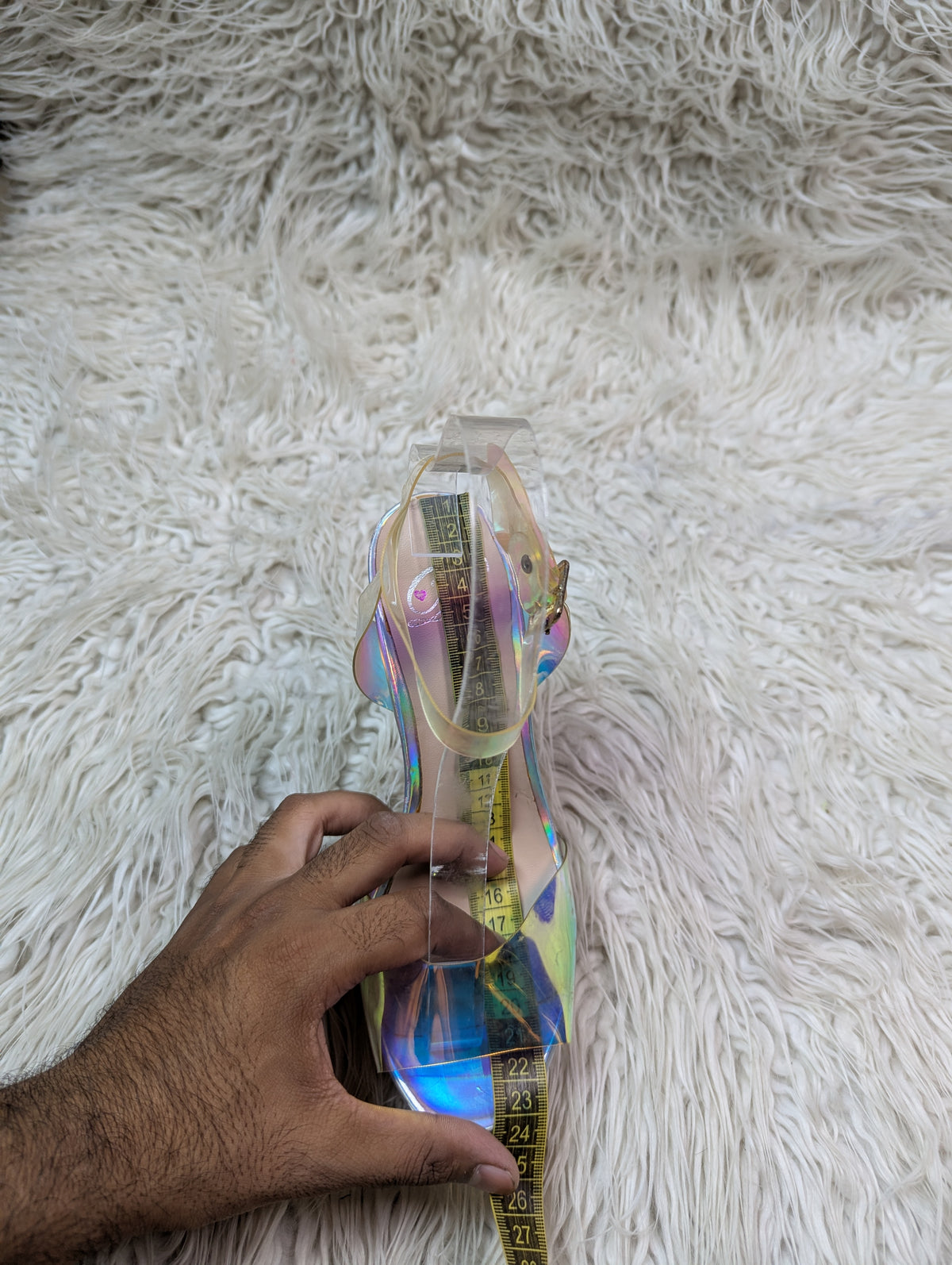 Desire Shiny Rainbow Heel