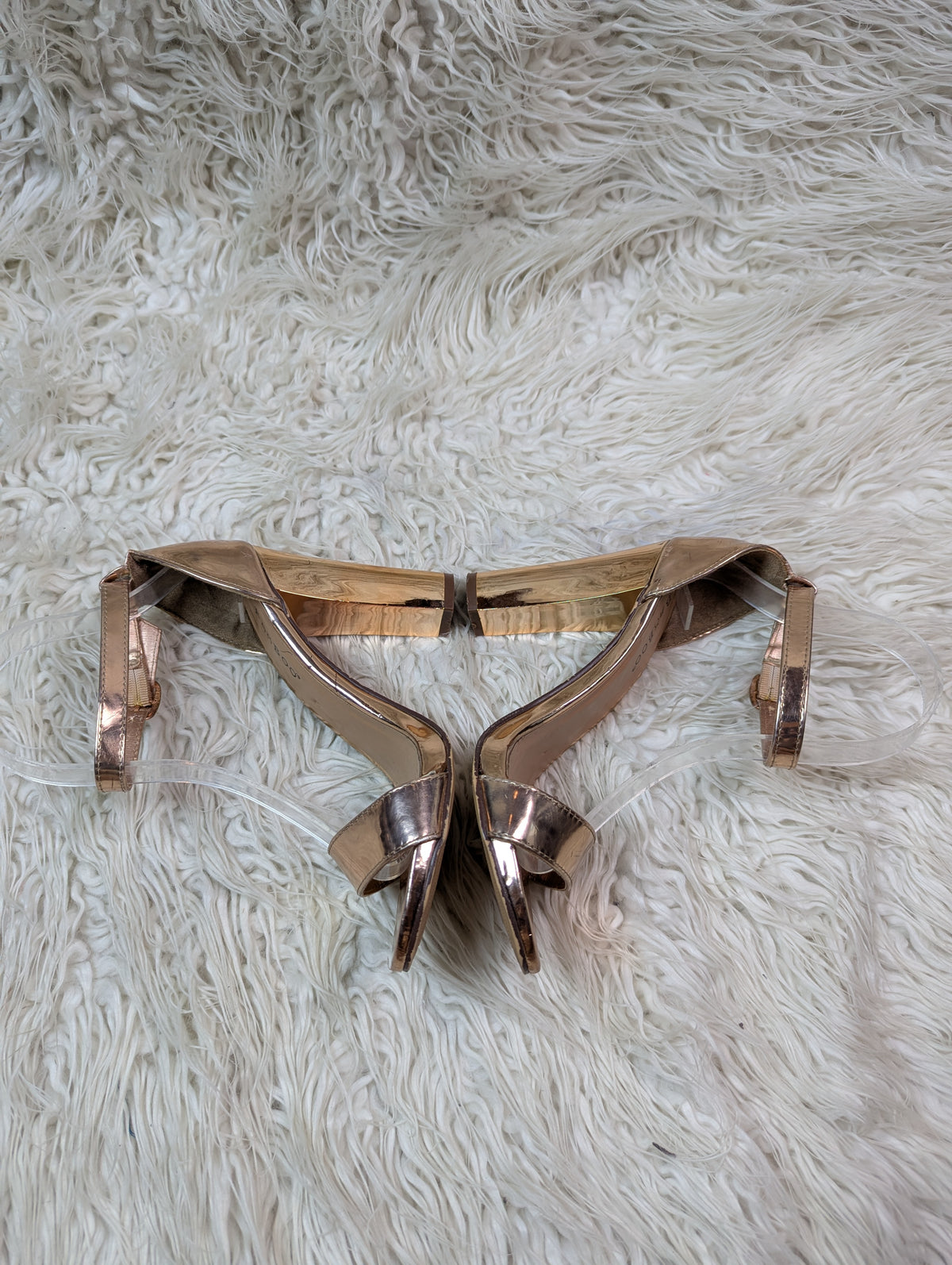 Bamboo Golden block heel