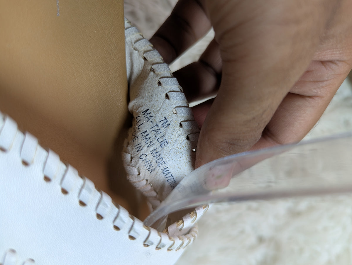 Slipper for women khaki white strap