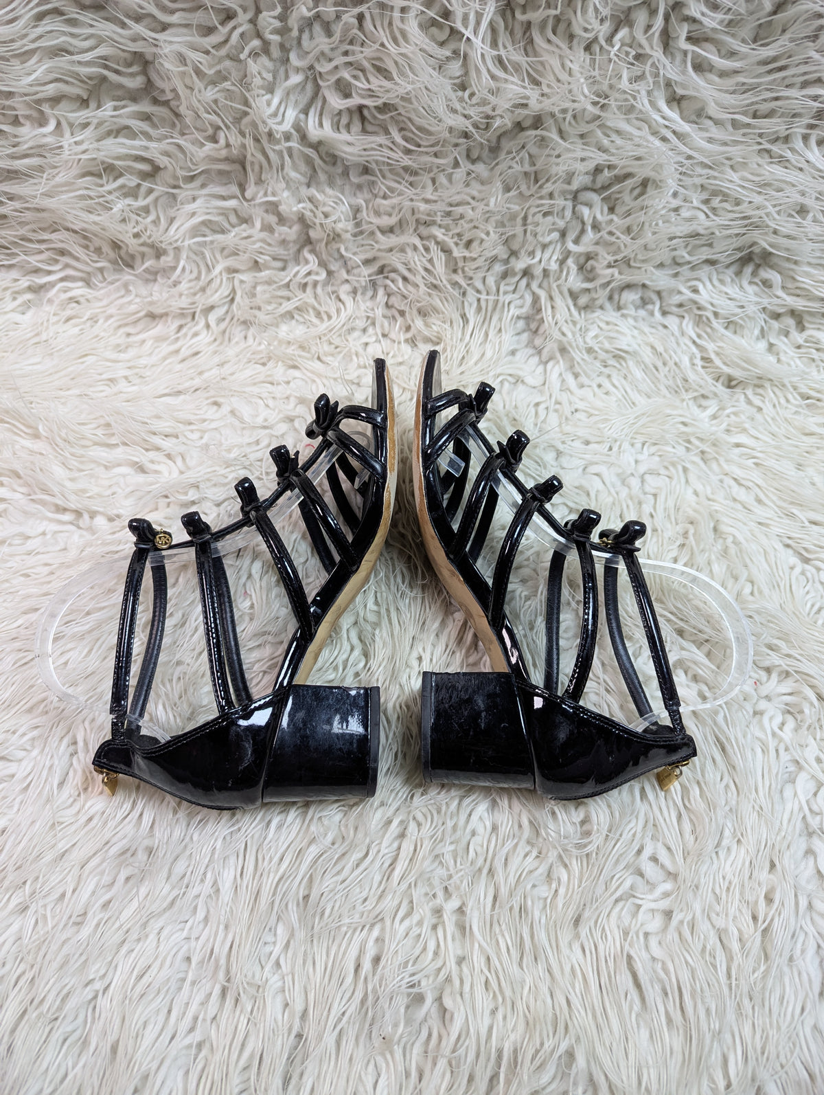 Michael Kors black block heel