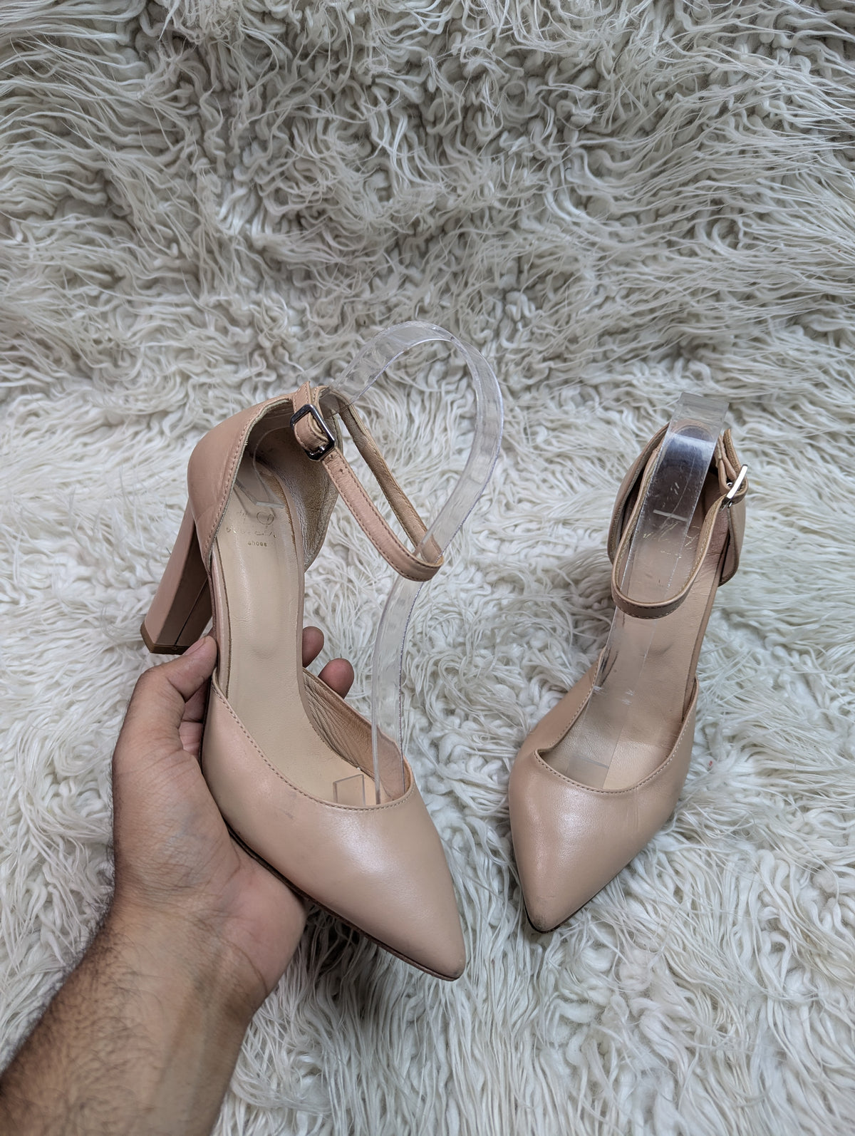 VERO CUOIO fawn block heel