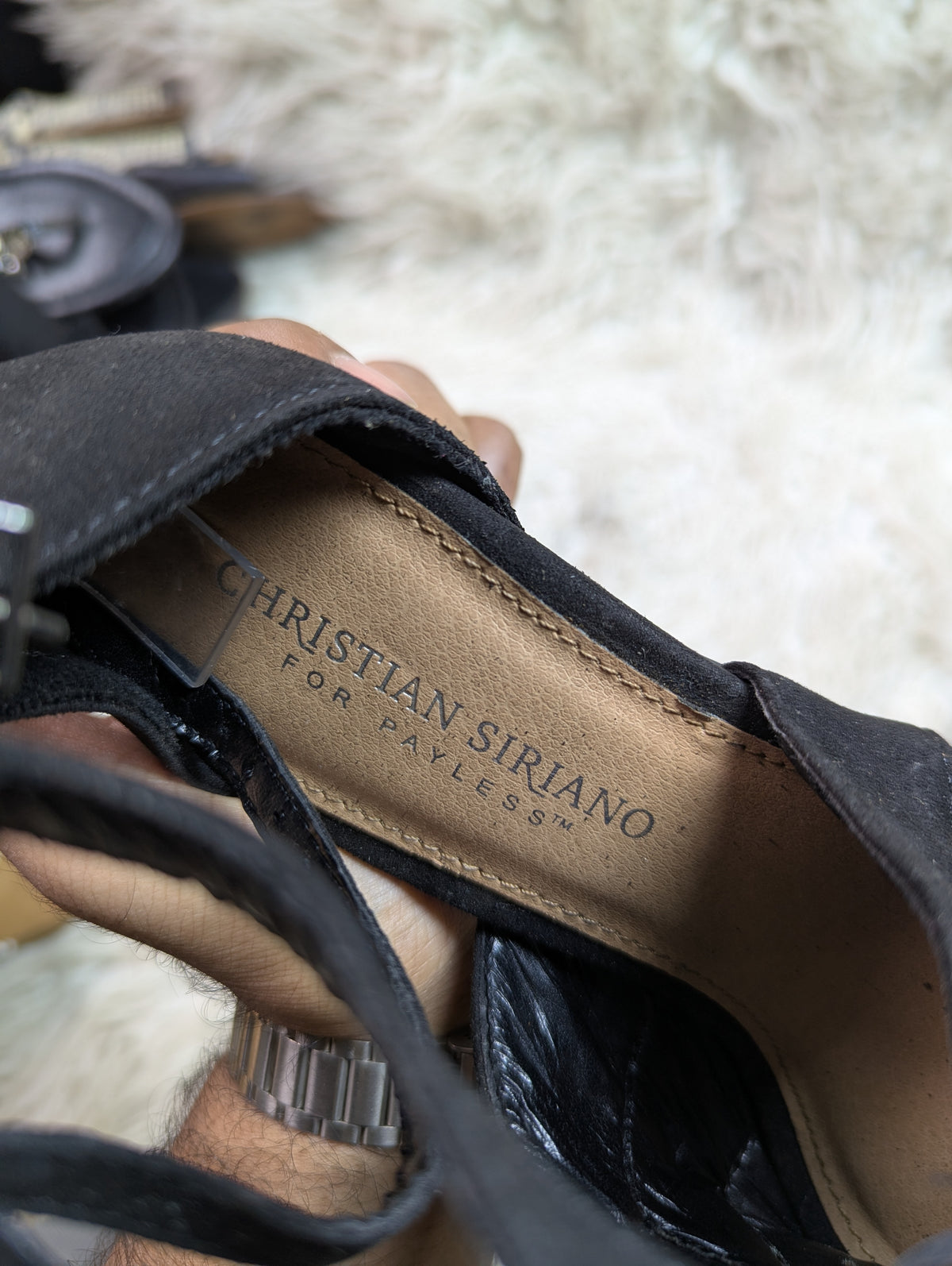 CHRISTIAN SIRIANO FOR PAYLESS black pencil heel