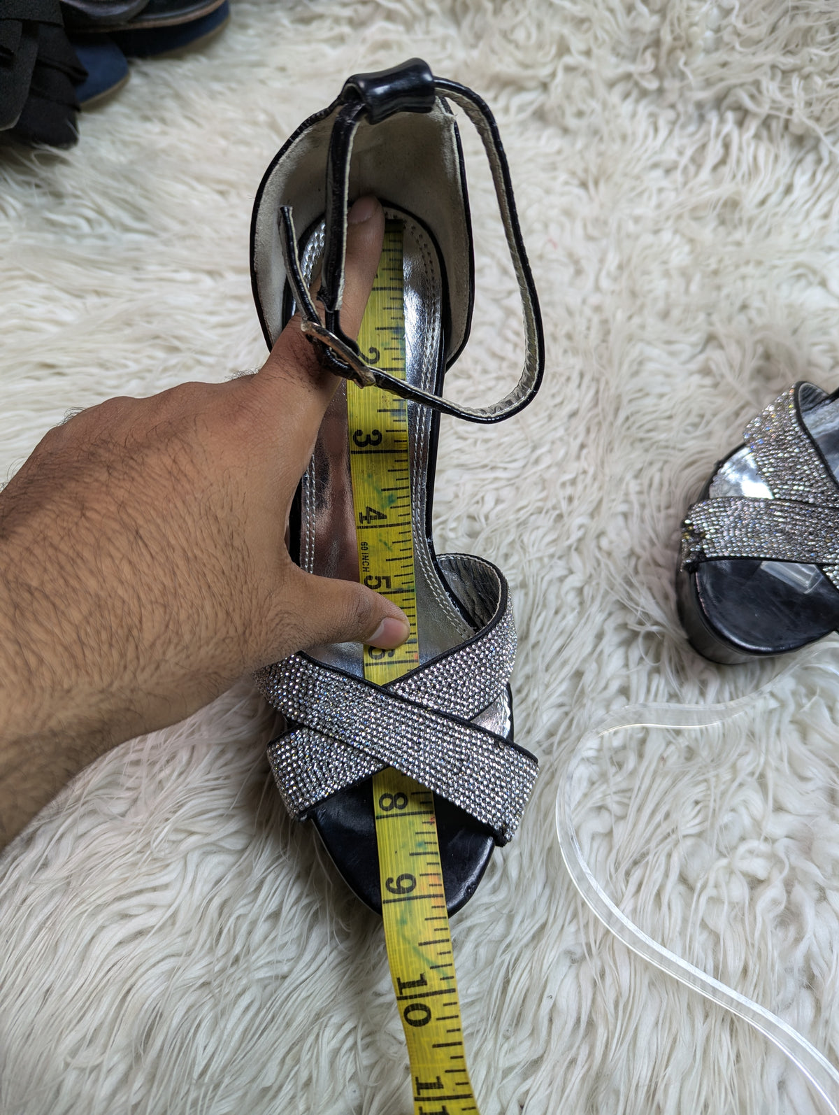 Ludovica heel grey and black