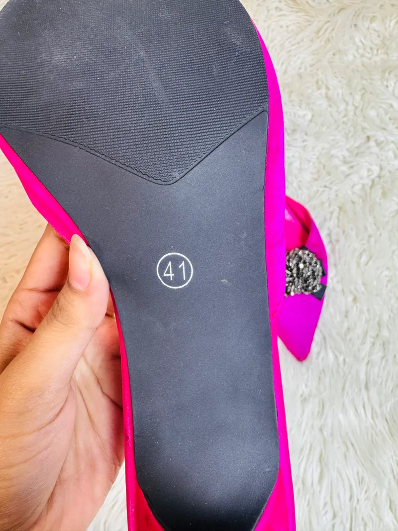 Shocking pink heel women (41)