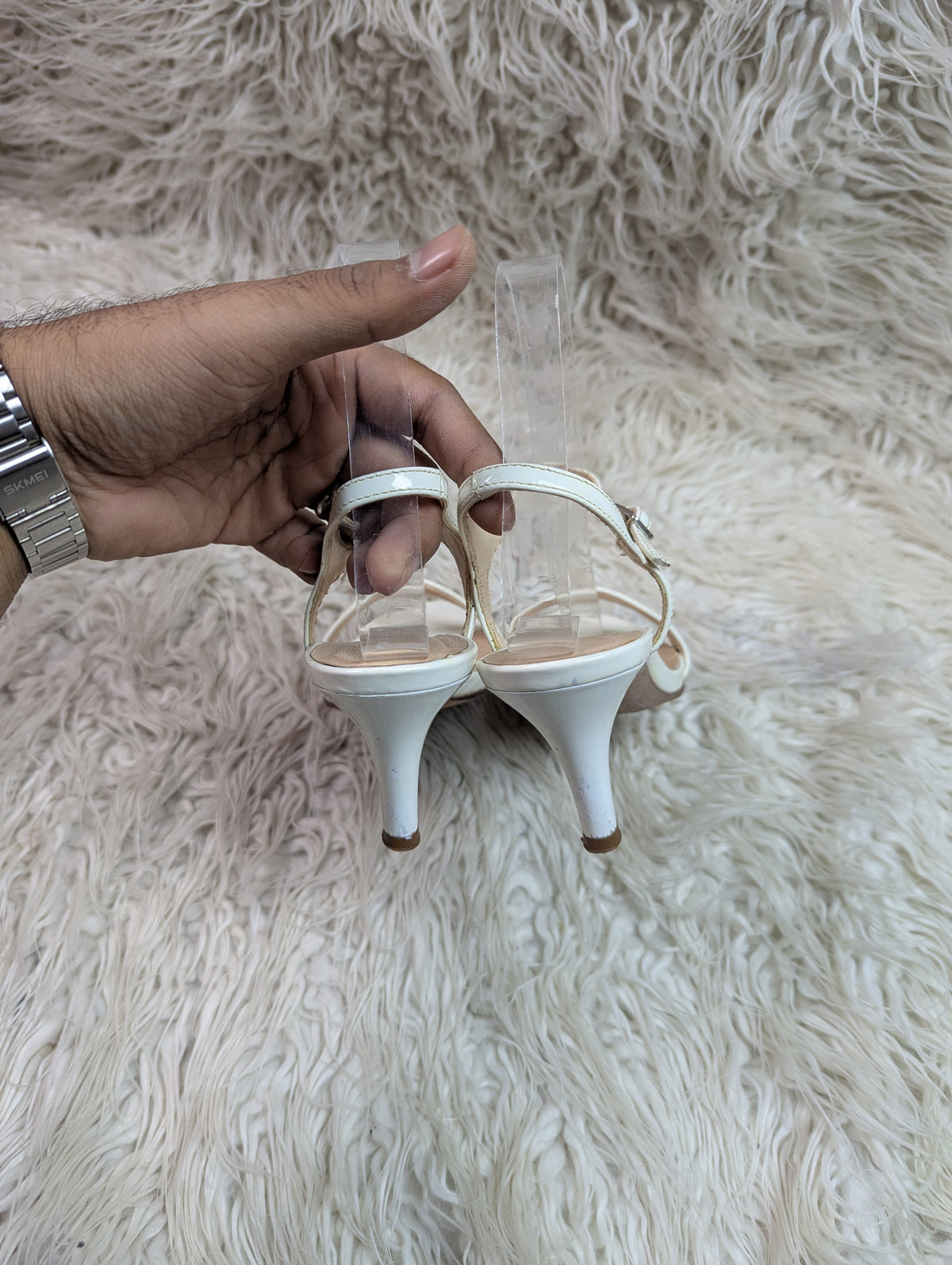Unisa White Heel