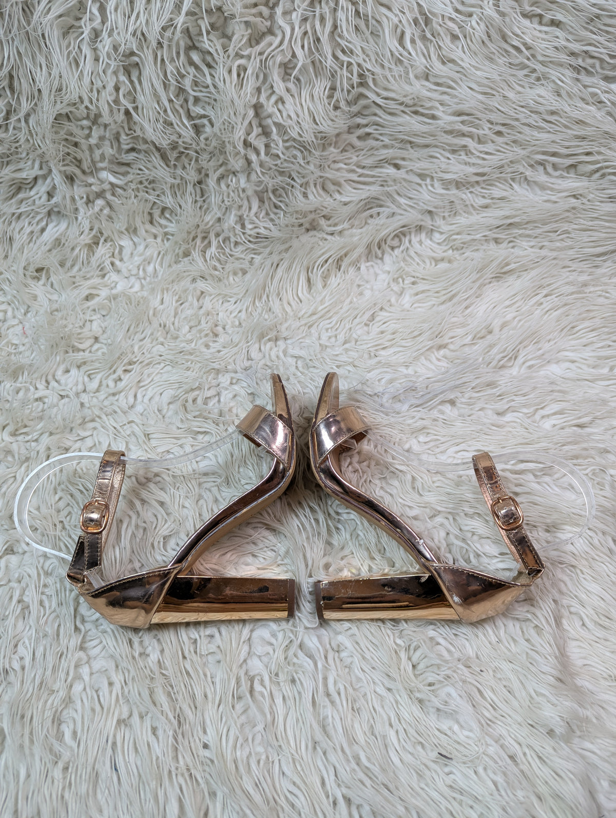Bamboo Golden block heel