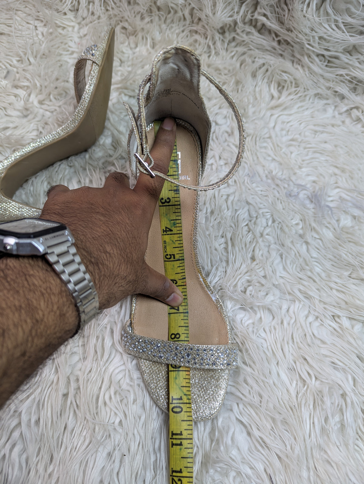 Material Girl Silver Pencil Heel