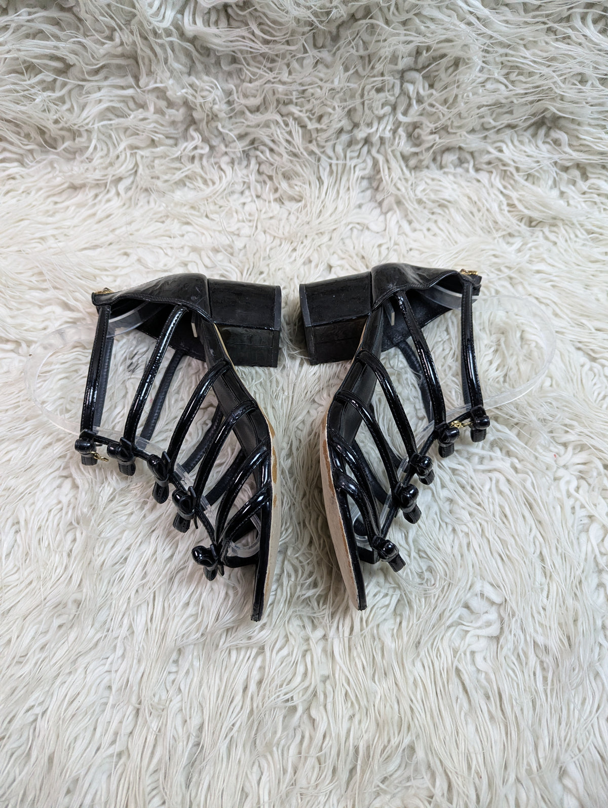 Michael Kors black block heel