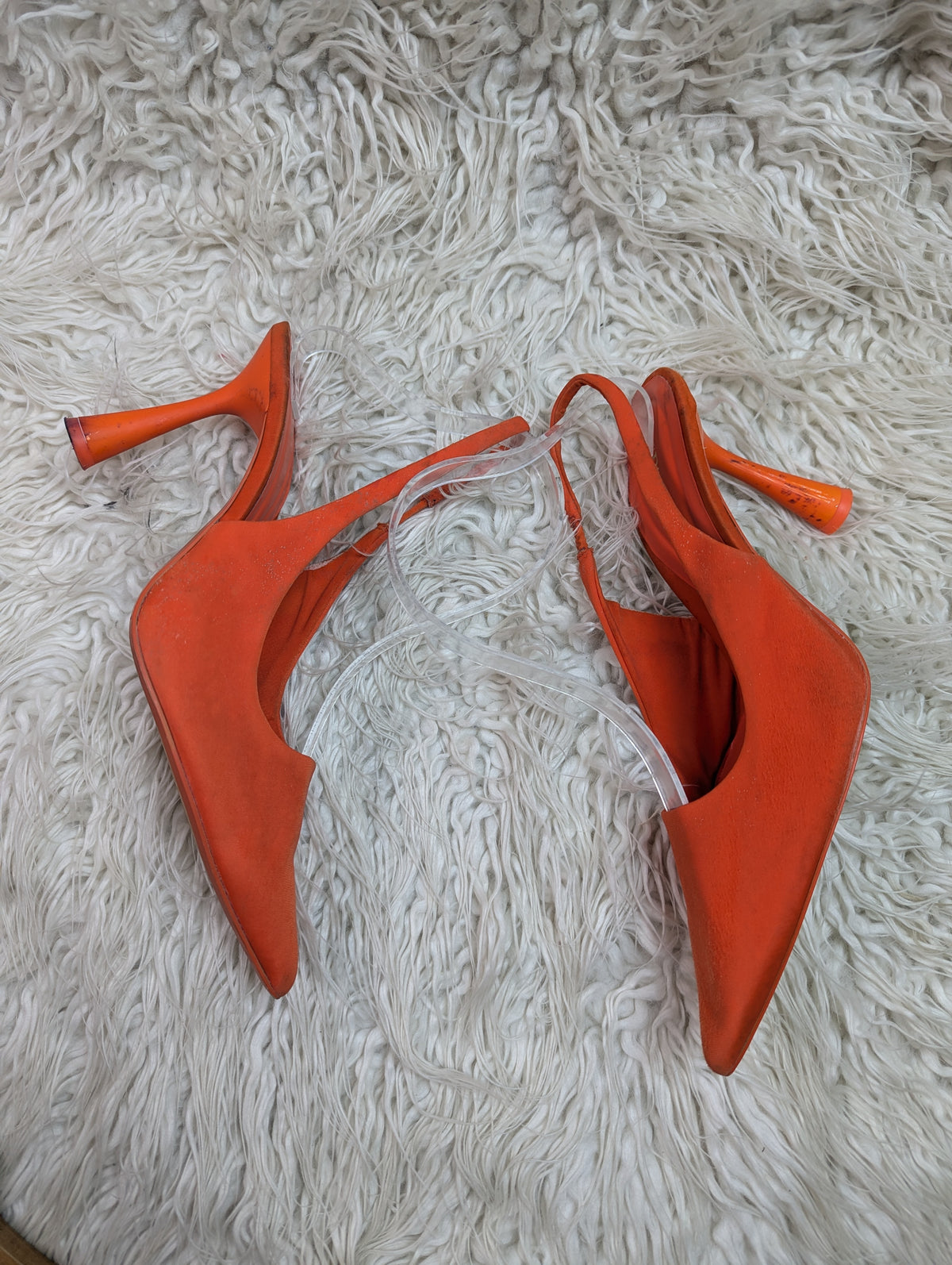 ZARA orange Heel