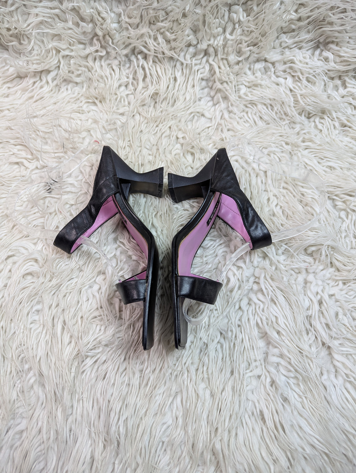 Nine west pink black heel