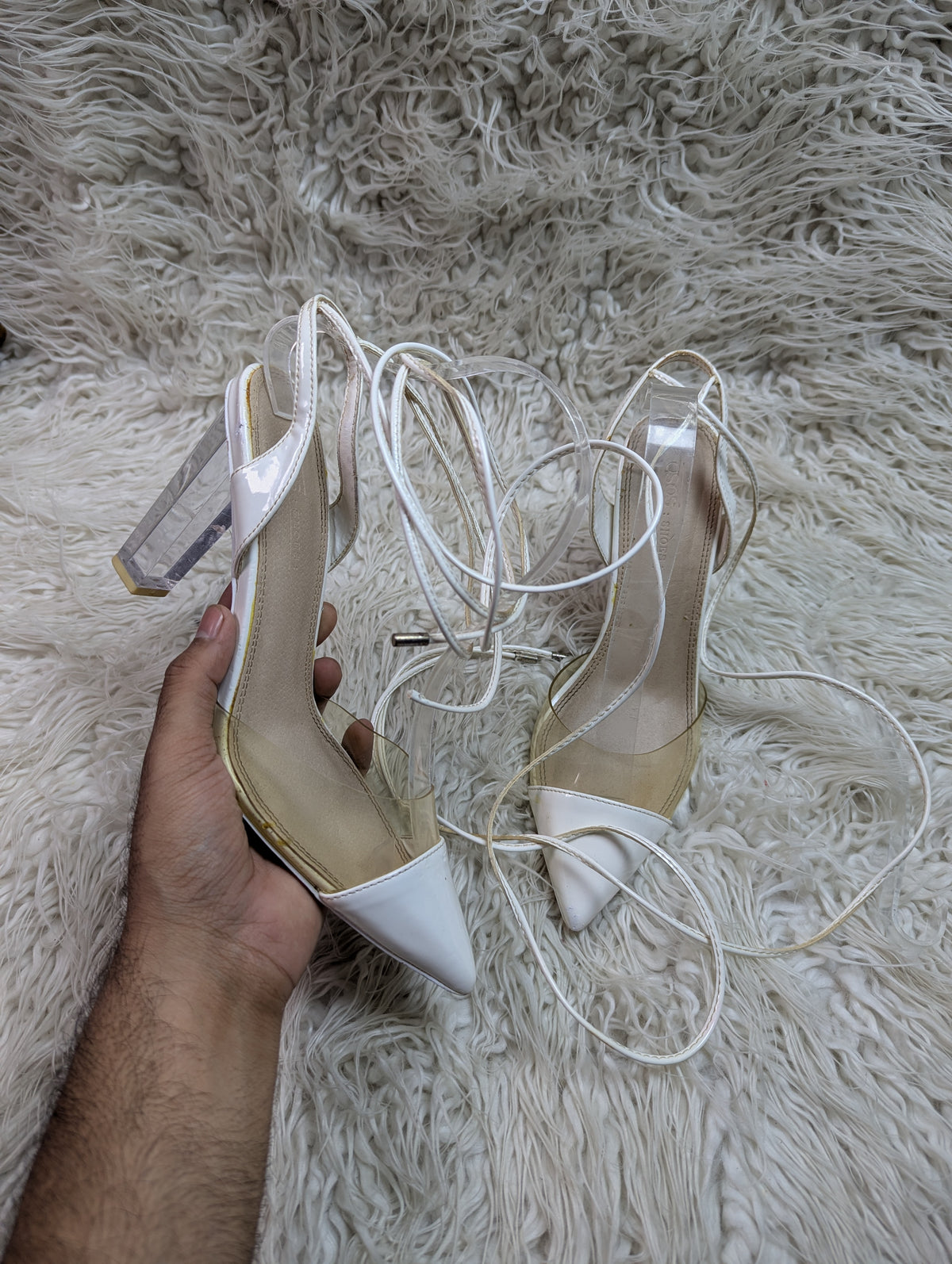 Asos shoes white Heel