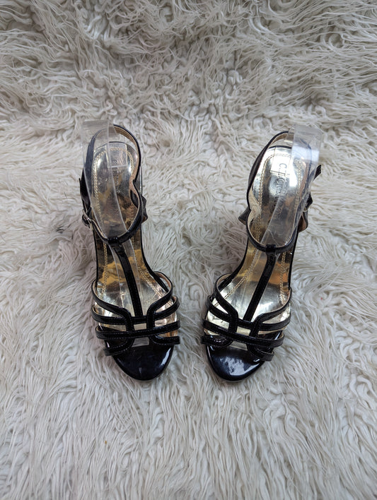 C.H. Creation golden black heel