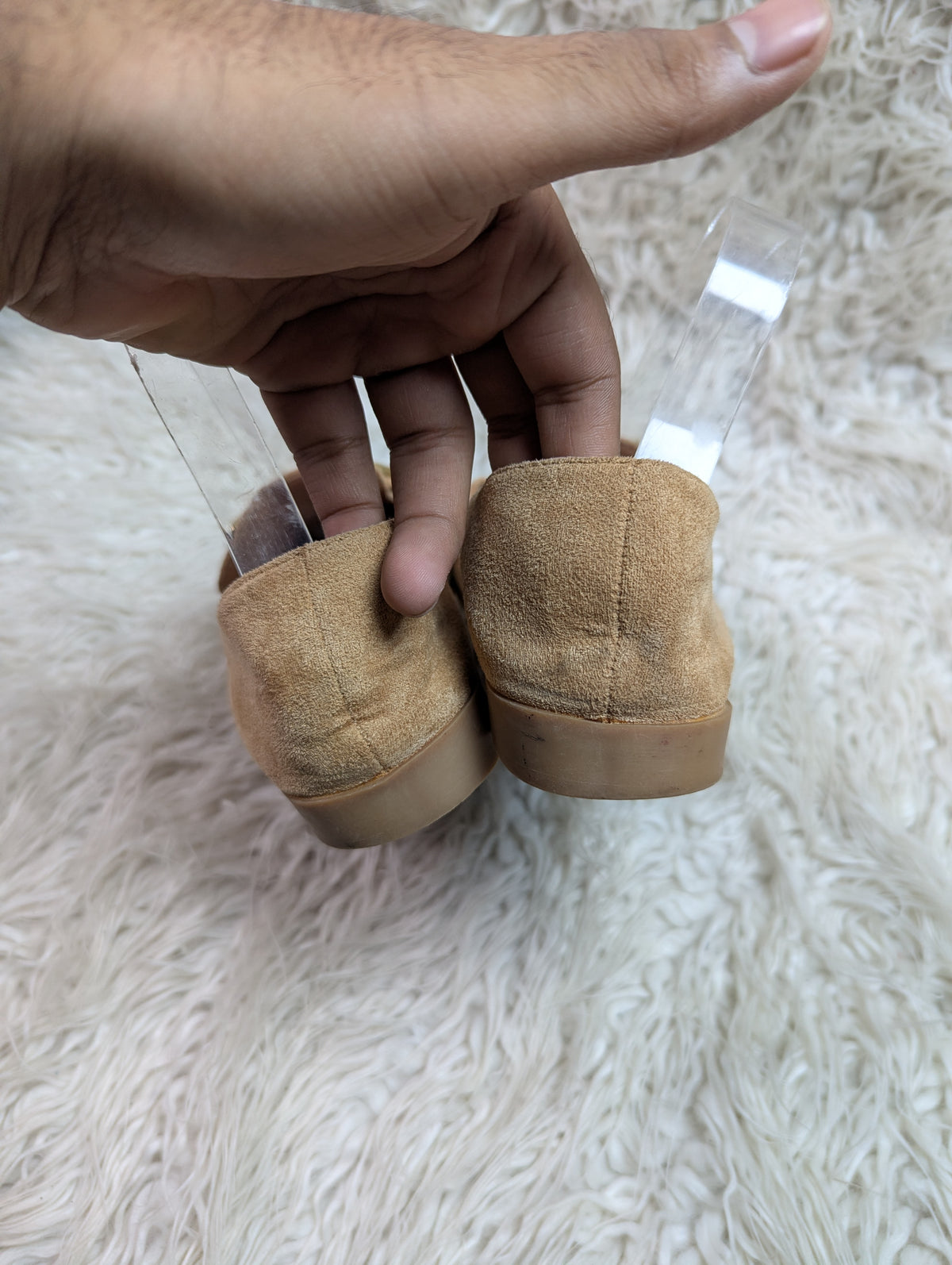 Suede Brown loafer style shoes
