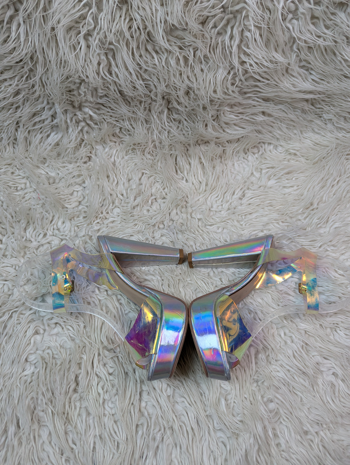 Desire Shiny Rainbow Heel