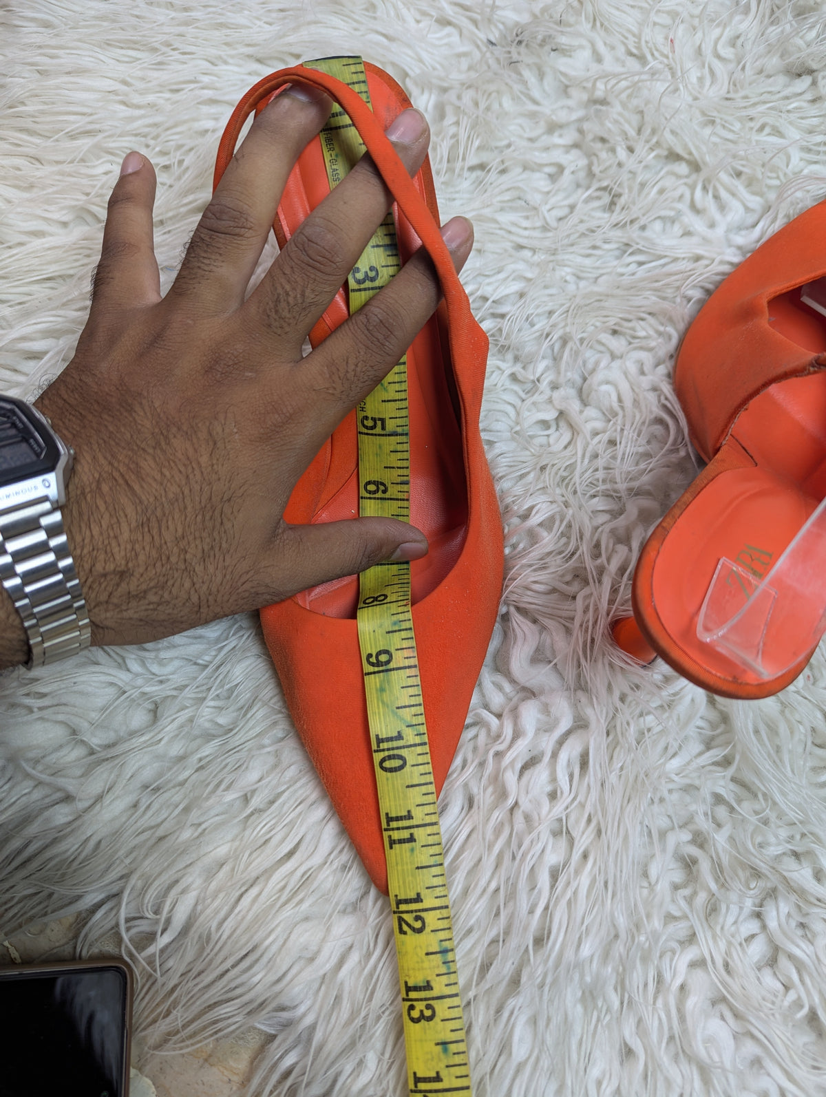 ZARA orange Heel