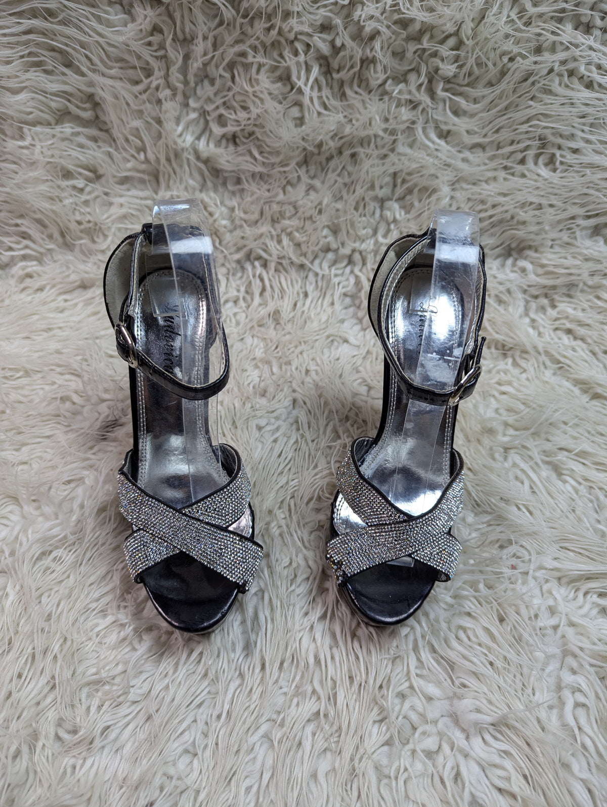 Ludovica heel grey and black